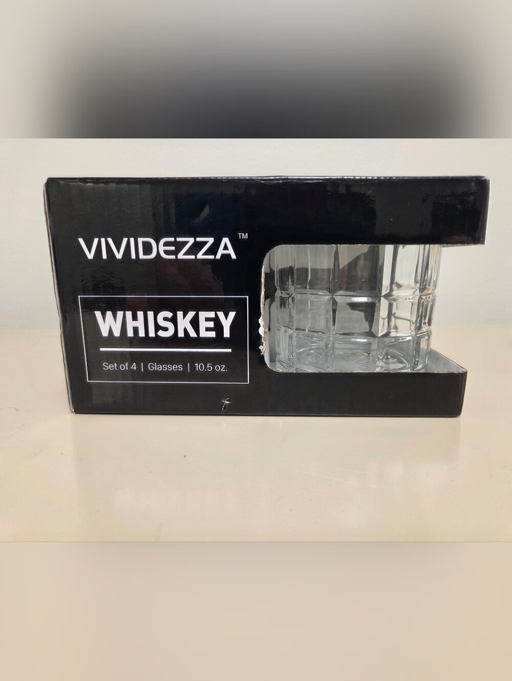 Vividezza Clear Whiskey Glasses - Set of 4